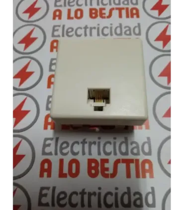 TOMA TELEFONO PARA 4 CONEXIONES SIMON 27 ANTIGUA BLANCO MARFIL 27480-32