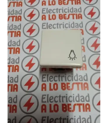 PULSADOR LUZ SIMON 27 ANTIGUA BLANCO MARFIL 27151-32
