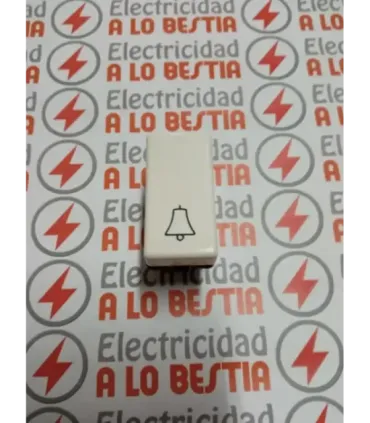 PULSADOR CAMPANA ESTRECHO SIMON 27 ANTIGUA BLANCO MARFIL 27150-31