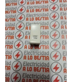 INTERRUPTOR UNIPOLAR CON INDICADOR LUMINOSO SIMON 27 ANTIGUA BLANCO MARFIL 27104-31