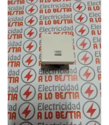 INTERRUPTOR UNIPOLAR CON INDICADOR LUMINOSO SIMON 27 ANTIGUA BLANCO MARFIL 27104-32