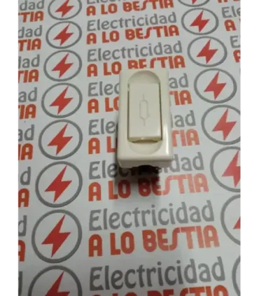 BASE PORTAFUSIBLES UNIPOLAR SIMON 27 ANTIGUA BLANCO MARFIL 27000-31