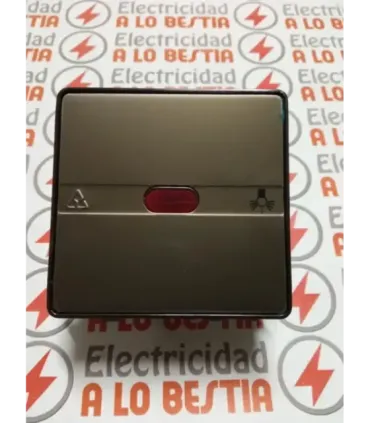 PULSADOR LUZ PILOTO DE CONTROL NIESSEN TRAZO BRONCE 8004.6