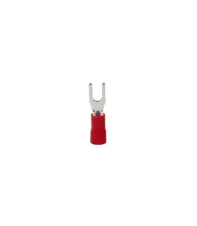 BOLSA 100 UND. TERMINAL HORQUILLA ROJO 5,3 MM