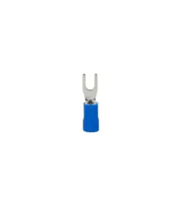 BOLSA 100 UND. TERMINAL HORQUILLA AZUL 4,3 MM