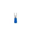 BOLSA 100 UND. TERMINAL HORQUILLA AZUL 6,4 MM