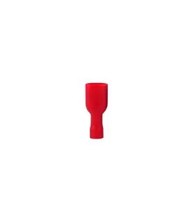 BOLSA 100 UND. TERMINAL ENCHUFABLE AISLADO ROJO