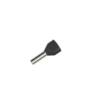 BOLSA 100 UND. PUNTERA AISLADA NEGRA 2 X 1,5 MM