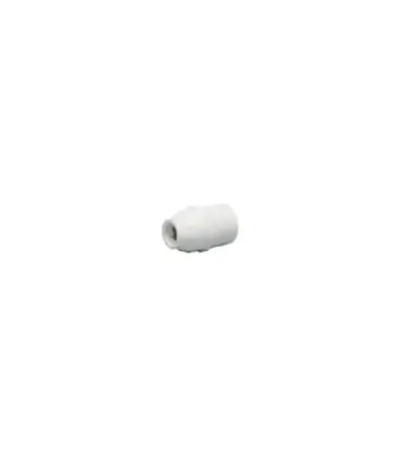 PORTALÁMPARAS MINI E14 INTERIOR LATÓN BLANCO