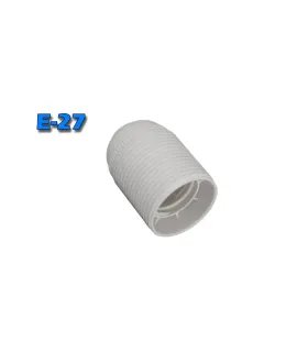 PORTALÁMPARAS E-27 ROSCADO BLANCO