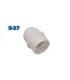 PORTALÁMPARAS E-27 ROSCADO CON TOPE BLANCO