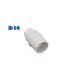 PORTALÁMPARAS E-14 ROSCADO TOPE BLANCO