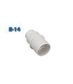 PORTALÁMPARAS E-14 ROSCADO TOPE BLANCO