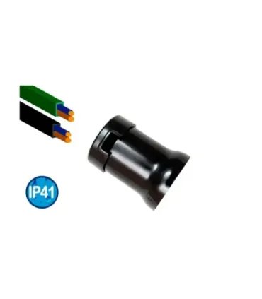 PORTALÁMPARAS E27 FERIA PARA CABLE RECTANGULAR