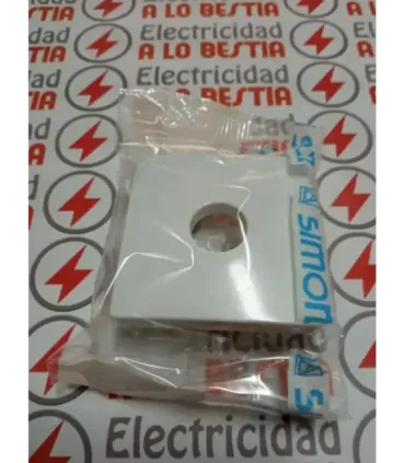 TAPA + TAPON PORTAFUSIBLE CERAMICA SIMON 82 BLANCO NIEVE 82056-30
