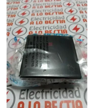 TECLA PULSADOR LUZ CON LUMINOSO SIMON 82 GRAFITO 82016-38