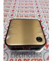 PULSADOR CON GRABADO LUZ SIMON 31 MARRON DECORADO 31651-36