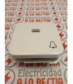 PULSADOR CON GRABADO CAMPANA INDICADOR LUMINOSO SIMON 31 BLANCO NIEVE 31660-30