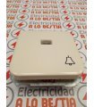 PULSADOR CON GRABADO CAMPANA CON LUMINOSO SIMON 31 BLANCO MARFIL 31660-31