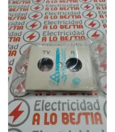 PLACA TOMA TV NSS OLAS BLANCO JAZMIN 8450