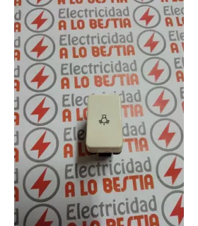 PULSADOR SIMBOLO LUZ NIESSEN PUMA BLANCO MARFIL 4104.3