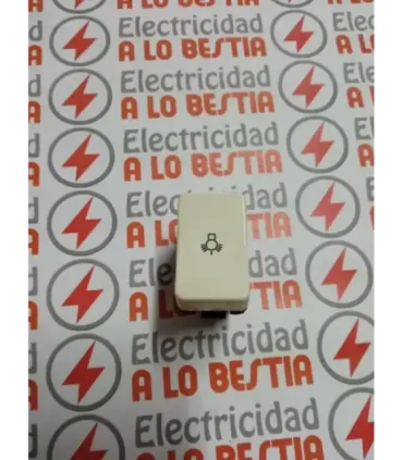 PULSADOR SIMBOLO LUZ NIESSEN PUMA BLANCO MARFIL 4104.3