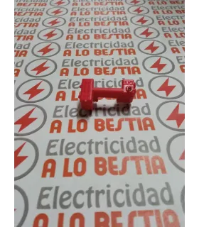 LAMPARA NEON INTERRUPTOR BIPOLAR, CONMUTADOR NIESSEN STYLO ROJO 2192