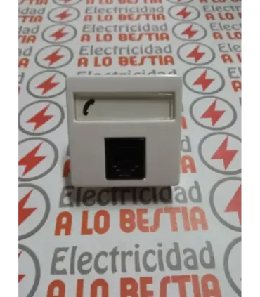 TOMA DE TELEFONO 4 CONTACTOS NIESSEN STYLO BLANCO ALPINO 2217