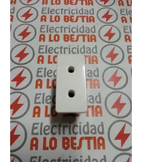 BASE DE ENCHUFE BIPOLAR NORMAL NIESSEN STYLO BLANCO ALPINO 2103