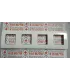 PLACA 4 COMBINACIONES HORIZONTAL NIESSEN STYLO BLANCO ALPINO 2274.1