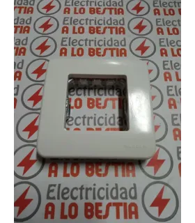 PLACA 2 MODULOS NIESSEN STYLO BLANCO ALPINO 2271.2