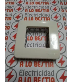 PLACA 2 MODULOS NIESSEN STYLO BLANCO MARFIL 2271.2