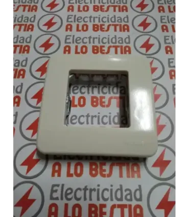 PLACA 2 MODULOS NIESSEN STYLO BLANCO MARFIL 2271.2