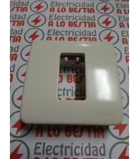 PLACA 1 MODULO BASTIDOR CON GARRAS NIESSEN STYLO BLANCO MARFIL 2271.3