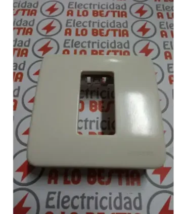 PLACA 1 MODULO BASTIDOR CON GARRAS NIESSEN STYLO BLANCO MARFIL 2271.3