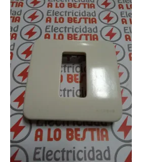 PLACA 1 MODULO BASTIDOR SIN GARRAS NIESSEN STYLO BLANCO MARFIL 2271.1
