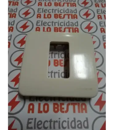 PLACA 1 MODULO BASTIDOR SIN GARRAS NIESSEN STYLO BLANCO MARFIL 2271.1