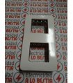 PLACA 2 COMBINACIONES VERTICAL BASTIDOR CON GARRAS NIESSEN STYLO BLANCO ALPINO 2272.2
