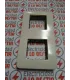 PLACA 2 COMBINACIONES VERTICAL BASTIDOR SIN GARRAS NIESSEN STYLO BLANCO MARFIL 2272