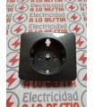 TAPA ENCHUFE SCHUKO BIPOLAR T.T. NIESSEN ARCO GRAFITO 8288