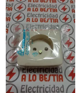 PLACA ENCHUFE BIPOLAR NIESSEN ARCO BLANCO MARFIL 8203