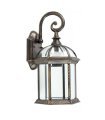 APLIQUE EXTERIOR AMAPOLA NEGRO/ORO1XE27 (41x20x20)