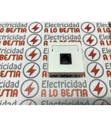 TOMA TELEFONO 6 CONTACTOS ANCHA BJC17082 BLANCA