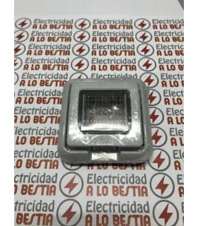MARCO TAPA 2 MODULOS IP55 BTICINO 24602 GRIS
