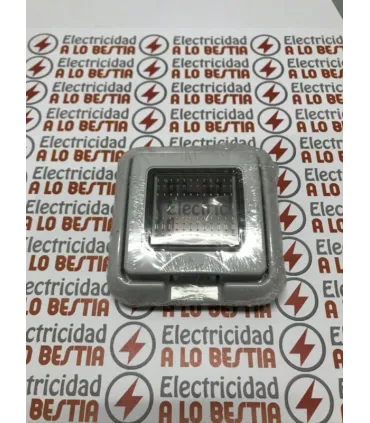 MARCO TAPA 2 MODULOS IP55 BTICINO 24602 GRIS