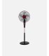 Ventilador De Pie Borlon Negro/burdeos