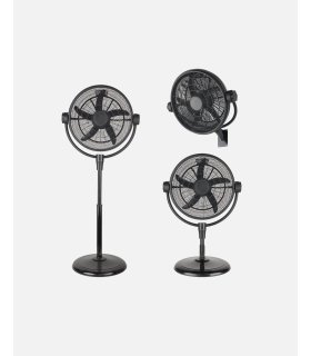 Ventilador De Pie 3x1 Aifos Negro