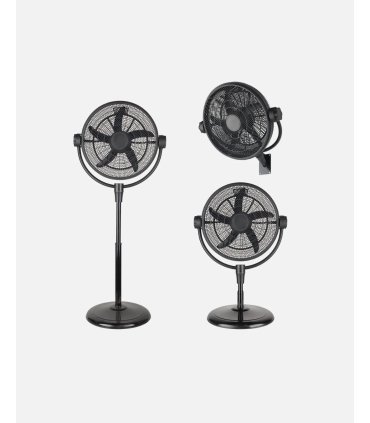 Ventilador De Pie 3x1 Aifos Negro