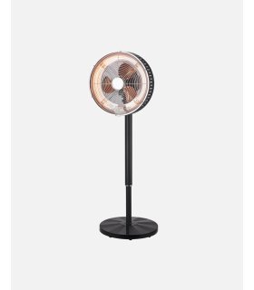 Ventilador de pie  2en1 practico negro frio/calor
