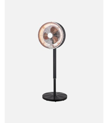 Ventilador de pie  2en1 practico negro frio/calor